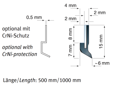Raclor pentru acoperitoare telescopice TSA-8